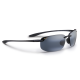 Maui Jim Hookipa Polarized Sunglasses, 407  Gloss Black With Grey Lens